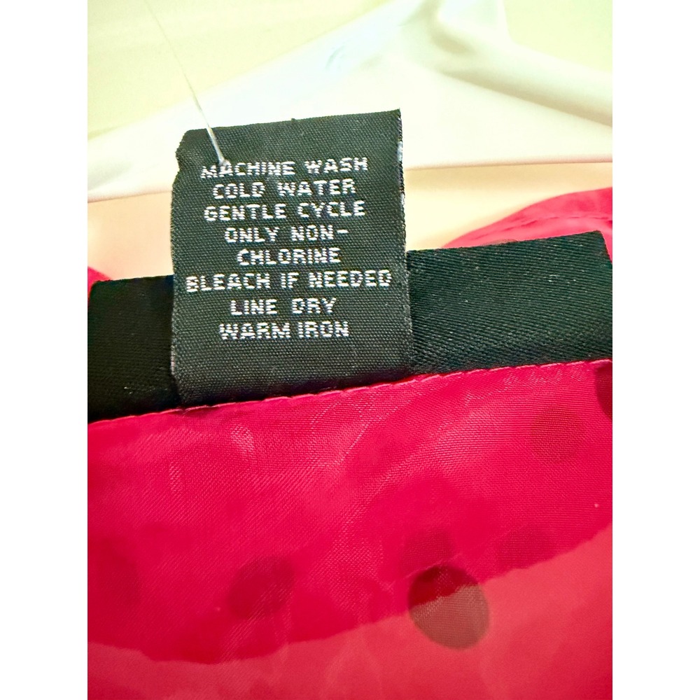 Ashley Stewart Pink Polka Dot Sheer Organza Puff Sleeve Blouse Size 10 NWT - Picture 4 of 7